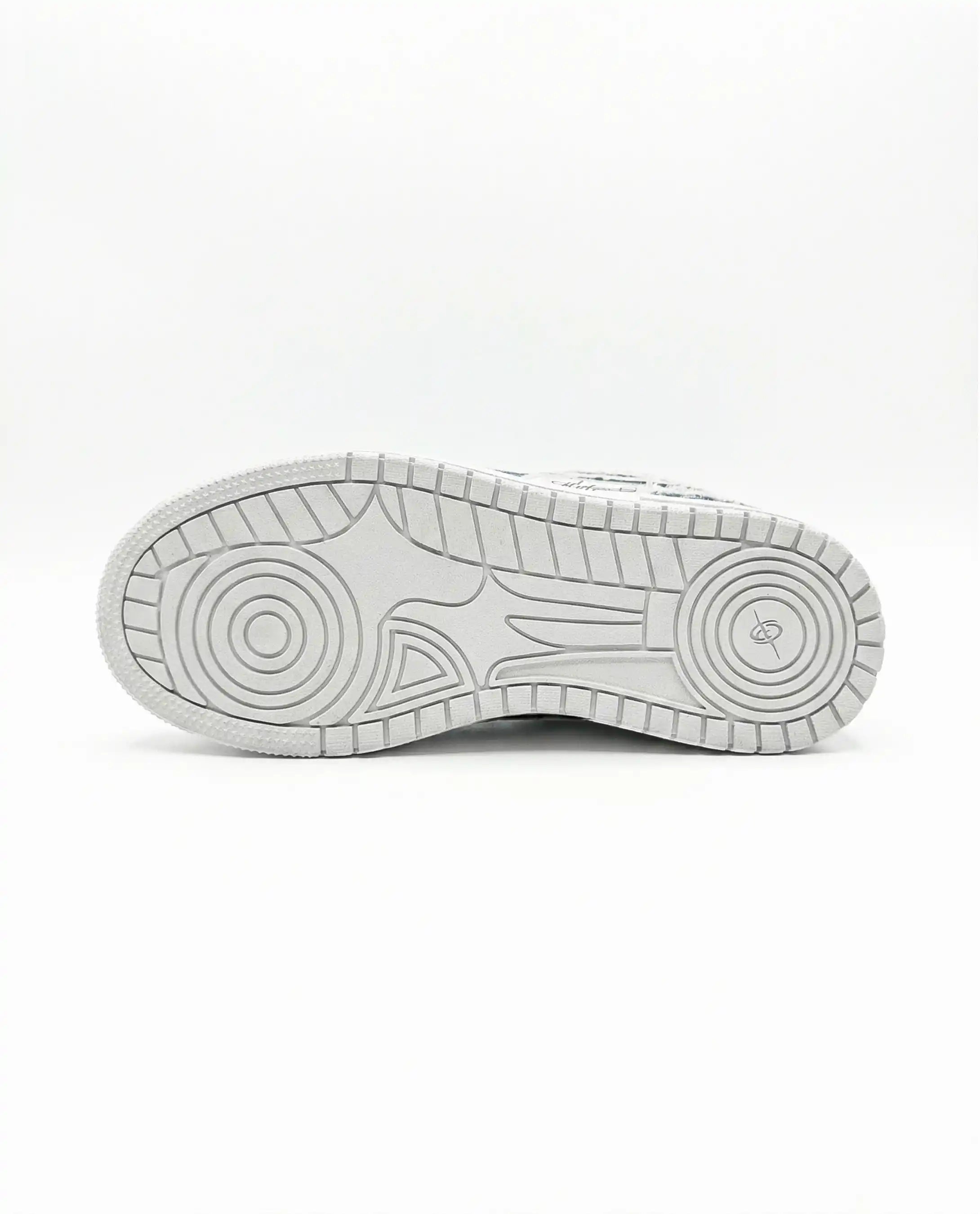 Sneaker Blue Airline effetto denim dettaglio suola - SLEmotion