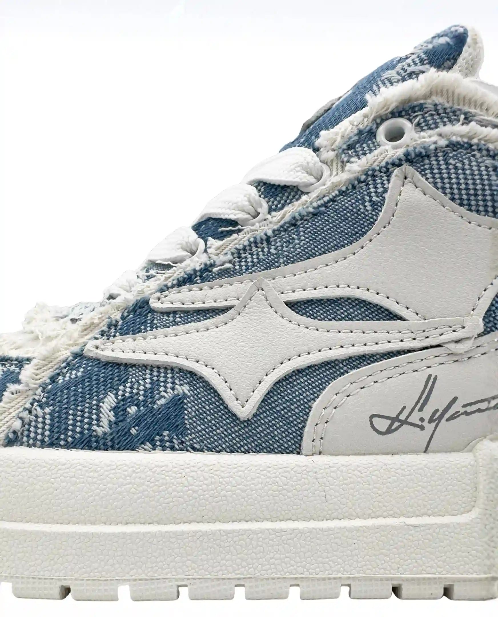 Sneaker Blue Airline effetto denim dettaglio - SLEmotion