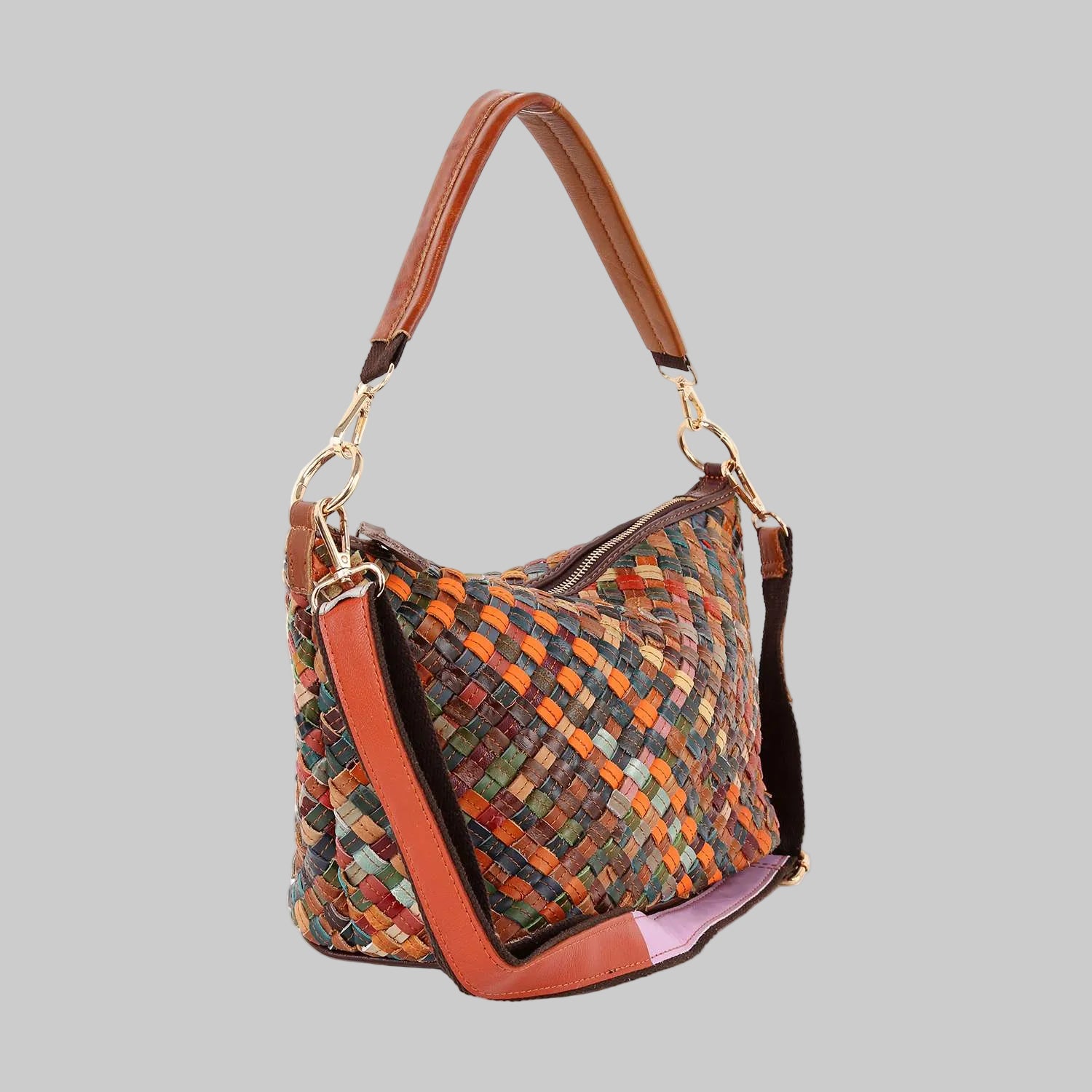 WEAVE Woven Leather Shoulder Bag - SLEmotion